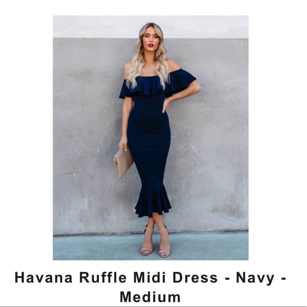 VICI Collection Havana Ruffle dress - worn once, size M
